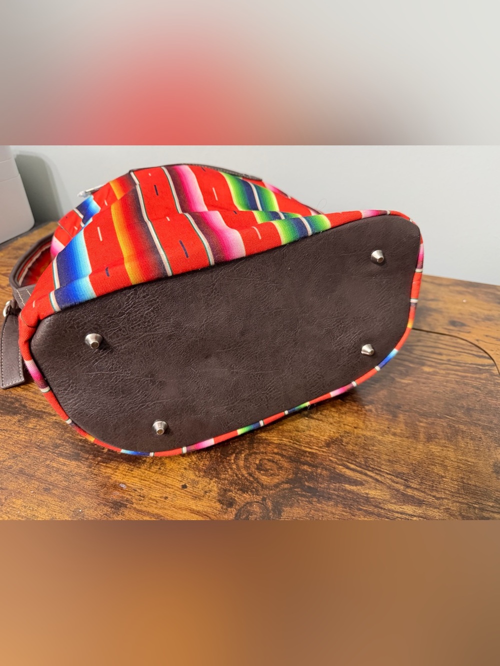 Montana West Colorful Santa Fe Sarape Backpack - Picture 5 of 16